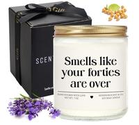 50th Birthday Gifts for Women Men, 50th Birthday Candle, Lavender Scented Soy Wax Candle, 50th Birthday Decorations, Scented Candles Gifts for Mum Grandma Sister
