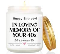50th Birthday Gifts for Women Men, Fifty Birthday Candle - 50th Birthdays Decorations for Her Him Wife Husband Mum Dad Auntie Sister Friend