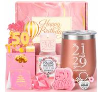 50th Birthday Gifts for Women Pamper Hamper Box for Her Celebrate 50 | Happy 50th Birthday Presents for Retirees Ladies Best Friend Bestie Sister Mum Wife Coworker Auntie