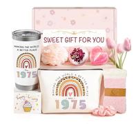 50th Birthday Gifts for Women - Personalised Birthday Hampers for Women Turning 50 - FUUNY Self-Care Gift Basket for Friend Bestie Sister Wife Mum Auntie