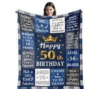 50th Birthday Gifts Men, 50th Birthday Gifts for Men, 50th Birthday Gifts for Him, Mens 50th Birthday Gifts, 50th Mens Birthday Gifts, 1975 Birthday Gifts for Man, 50th Gifts Man, Blanket 150X130CM