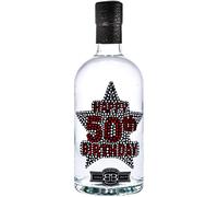 50th Birthday Gin Gift for Men & Women, Clean & Clear Superior Gin, Celebrate Turning Fifty In Style, Ideal For Shots & Cocktails, 37.5% Premium Alcohol By Bohemian Brands, 70cl