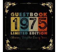 50th Birthday Guestbook - Limited Edition 1975: A Retro Vintage Celebration: 120 blank white pages/ 8.5 x 8.5 inches/ Softcover.
