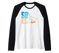 50th Birthday Men Icehockey Player Ice Hockey 50 Years Old Raglan Baseball Tee