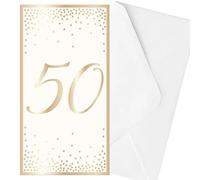 50th Birthday Money Wallet and Envelope with Gold Foil Detail 4422
