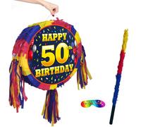 50th birthday pinata and stick - Fifty party game - Big 18 inch