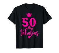 50th Birthday Present Fifty and Fabulous Shirt Women 50 YO T-Shirt