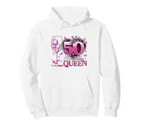 50th Birthday Queen Pink Wine 50 Years Old Women Girls Pullover Hoodie