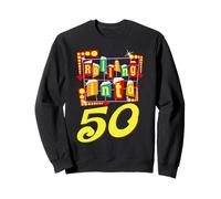 50th Birthday Rolling Into 50 Years Old Gift Retro Vintage Sweatshirt