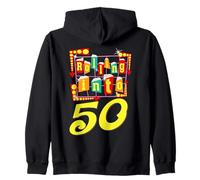 50th Birthday Rolling Into 50 Years Old Gift Retro Vintage Zip Hoodie