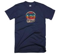 50th Birthday T Shirt 50 Years of Being Awesome Legend Born in 1975 Vintage Funny Joke Gift Tee Top (UK, Alpha, M, Regular, Regular, Navy)