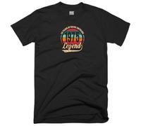 50th Birthday T Shirt 50 Years of Being Awesome Legend Born in 1975 Vintage Funny Joke Gift Tee Top (UK, Alpha, XL, Regular, Regular, Black)