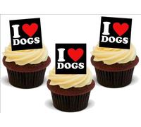 50th Birthday Vintage Dude Trio Mix - 12 Edible Stand Up Premium Wafer Card Cake Toppers Decorations