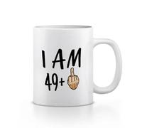 50th Funny Birthday Coffee Mug - 11 oz Cup for Men & Women - Hilarious Gift for Turning - Dishwasher & Microwave Safe - Perfect for Mom, Dad, Teacher or Anyone (49+)