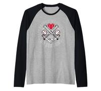 50th Wedding Anniversary Funny 50 Years Baseball Couple Raglan Baseball Tee