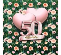 50th Wedding Anniversary Guest Book: Wish book to collect messages from guest, keepsake of jubilee party