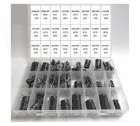 50V4700UF-450V22UF 168Pcs/Lot 1UF-4700UF 24Values Aluminum Electrolytic Capacitors 50-4700V Mix Assorted Kit And Storage Box IDGTTLDF