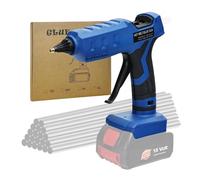 50W Cordless Hot Melt Glue Gun for 18V/20V Li-ion Battery Electric Repair Tool 7inches Quick Preheat for DIY/Crafts Fast Preheating
