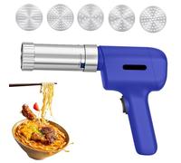 50W Handheld Electric Pasta Maker Machine Stainless Steel Portable Automatic Cordless Noodle Machine Portable Automatic Homemade with 5 Pasta Discs