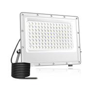 50W LED Floodlight Outdoor,Super Bright 5000LM 72 LED Security Lights,6500K Daylight White IP65 Waterproof Work Light Outside Spot Lights for Garage,Garden,Yard,Sportfield,Corridor,Workshop(1pcs,100W)