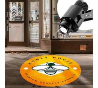 50w Logo Projector for Business Custom GOBO Projectors Rotating Store Floor Personalized Wall Outdoor Waterproof IP67 Image for Shop Advertising,Wedding Stage