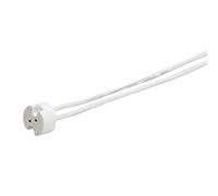 50W MR16 Unglazed Ceramic Lampholder - Suits GU5.3 MR16 Reflector Bulb - Requires Low Voltage Electronic Transformer - Dimmable - LED Lamp Holder