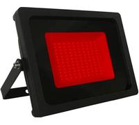 50W Red LED Slimline Floodlight, Waterproof Outdoor Light, IP65 Rated Focus Light for Medium Gardens & Commercial Effect Lighting, Energy-Efficient A+, 400W Equivalent with 120-Degree Beam Angle
