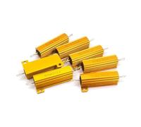 50W RX24 Aluminum Power Metal Shell Case Wirewound Resistor 0.01~100K 0.1 0.5 1 1.5 2 6 8 10 20 100 150 200 300 500 1K 10K ohm CZAOINCU(250R)