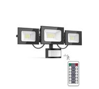 50W Security Lights Outdoor Motion Sensor,5000LM PIR Floodlight with Remote Control,6500K Daylight White Outside Lights with Sensor,IP66 Waterproof Outdoor Wall Lights for Garden Backyard Garage