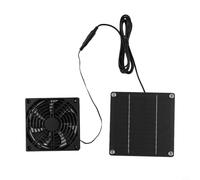 50W Solar Powered Exhaust Fan for Poultry House Greenhouse High Speed Cooling Ventilation System Energy Efficient Portable Fan for Attic Home Office Dog Kennel