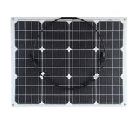 (50w White, Solar Panel Only) 30/50/100w Flexible Solar Panel PV Photo-voltaic Boat Marine Caravan Home Flexi
