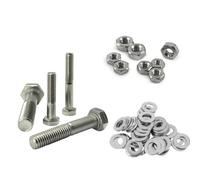 50x 3/8" UNC x 1.1/2" 8.8 Zinc Plated Part Threaded Bolts, Coarse Thread, Imperial Bolts with Full Nuts and Washers, Corrosion Resistant Fasteners