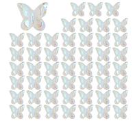 50x 3D Nails Art Charm Resin Double Layers Nails Charm Beautiful Nails Supplies For Acrylic Nails