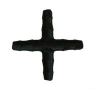 50x 4mm Irrigation Fitting Antelco Barbed Pipe Connectors for Garden Watering, Drip Systems, and Hanging Basket Irrigation (4mm cross)