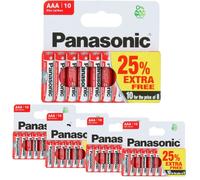Panasonic AAA (1.5v) Zinc Carbon Batteries (also known as UM4, MN2400)
