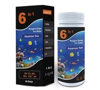 50X Aquarium Test Strips For Freshwater,Water Quality Test Strips,Quick And Easy Testing Kit To Detect Total,Hardness, Carbonate PH Aquarium, Chlorine For Fish,Tank,Pond