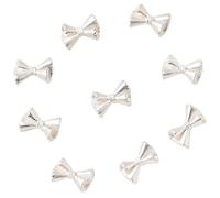 50x Cute Bowknot Nails Art Charms French Bow Nail Charms Art Decorations Nail Supplies for Acrylic