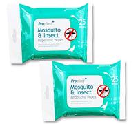 50x Deet Insect & Mosquito Repellent Wipes - Long Lasting Action