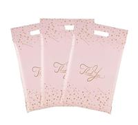 50x Designer Handle Mailer Bags Mailing Postal for Packaging Shipping Mail Self Seal(Pink Star Thank You)