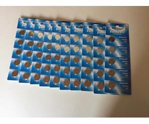 50x Eunicell 1620 CR1620 3V Lithium Coin Cell Batteries 10x Packs Of 5x Batts
