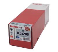 50x Fischer Granite 8, 0x200 Stainless Steel A2 Tx Plate Head Part Thread Screw