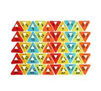 50x Football Triangle Training Cones for Agility Training on The Sports Field