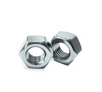 50x M16 Hexagon Full Nuts Steel Zinc Plated, Hex Nuts for Bolts and Screws