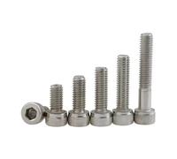 50x M4 x 4mm Hex Socket Cap Screw Bolt, A2-70 Stainless Steel, Cap Head Bolt, Metric Allen Key Drive, Corrosion-Resistant, Precision Engineered for Industrial and DIY Use
