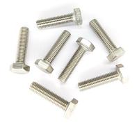50x M6 x 90mm Hexagon Head Bolts Hex Set Screws A2 Stainless Steel DIN 933 Corrosion Resistant High Strength Perfect for DIY Industrial Use Hexagon Bolts
