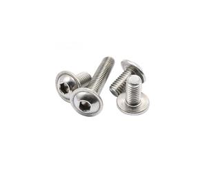 50x M8 x 30mm A2 Hex Socket Flanged Button Head Machine Bolts Screws Fully Threaded A2 304 Stainless Steel Hex Socket Screw Dome Head Allen Key Bolts for DIY