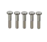 50x M8 x 65mm Bright Zinc Plated Steel Bolts, Partially Threaded Hexagon Head Bolts, Strong Corrosion-Resistant BZP Hex Bolts for Industrial and DIY Applications