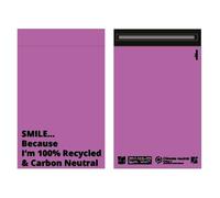 50x Mailer Bags Mailing Envelope Made from 100% Recycled Material Colourful Parcel Shipping Smart Mailer(10 x 14 Inch,Pink)