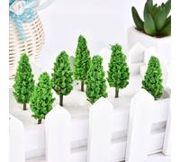 50X Model Trees for HO OO Scale Model Train Railroad Scenery, Wargame Diorama, Sand Table, Toy Model, Psychological Teaching and Landscape Decoration