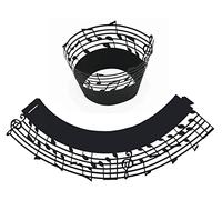 50x Music Notes Cupcake Topper Wrappers Case Cupcake Paper Liner Birtyday Party (Black)